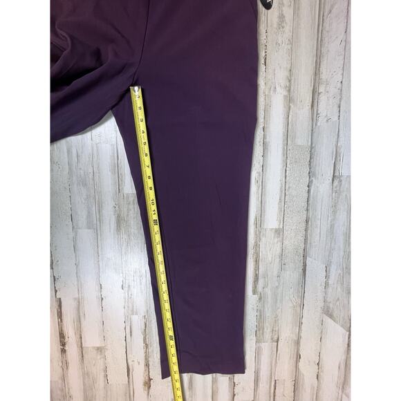 Kim Rogers 10 Petite Comfort Waist Pull On Pants Burgundy Maroon NWT - Picture 9 of 9